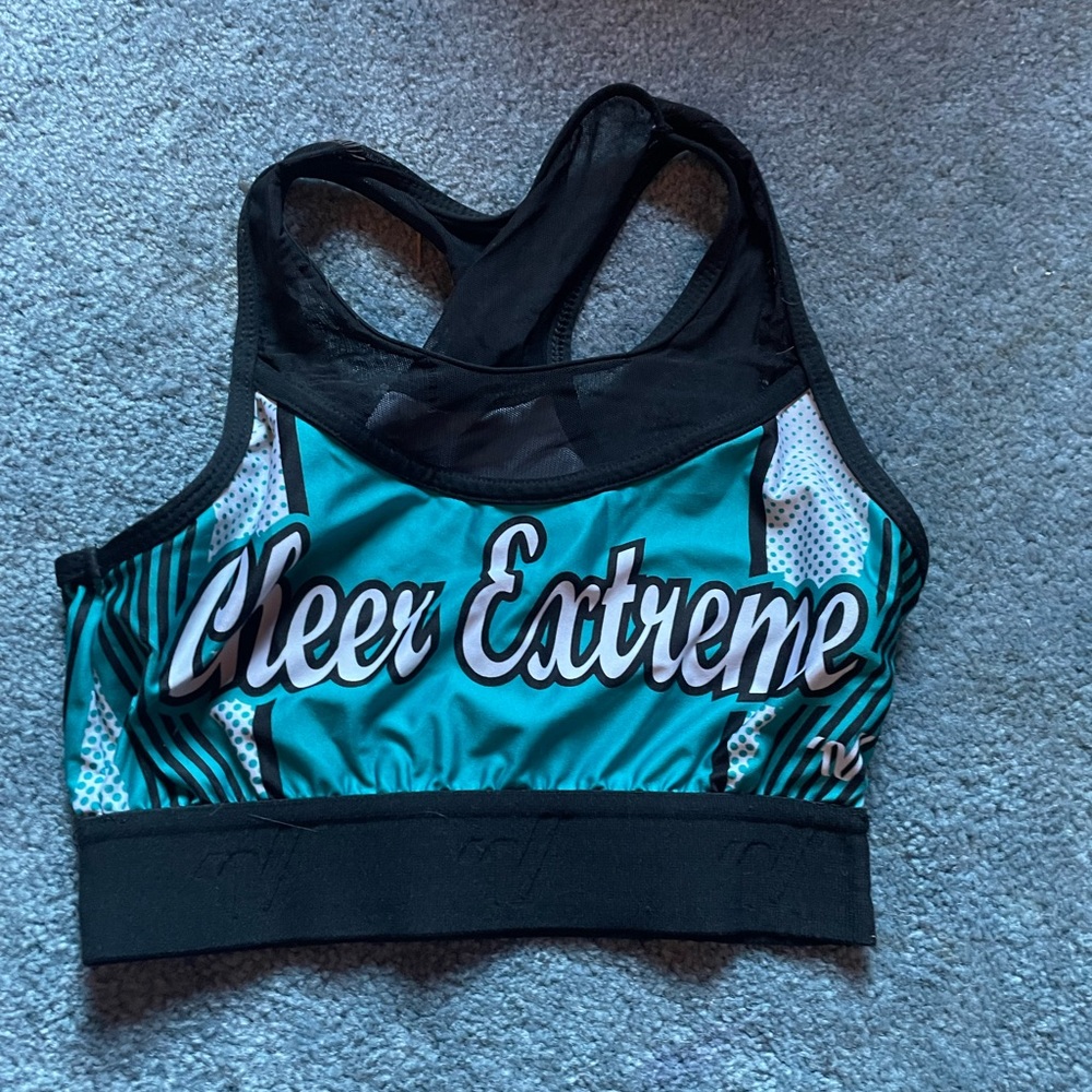 Cheer extreme sports bra